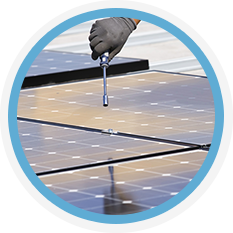 Adjusting a solar panel